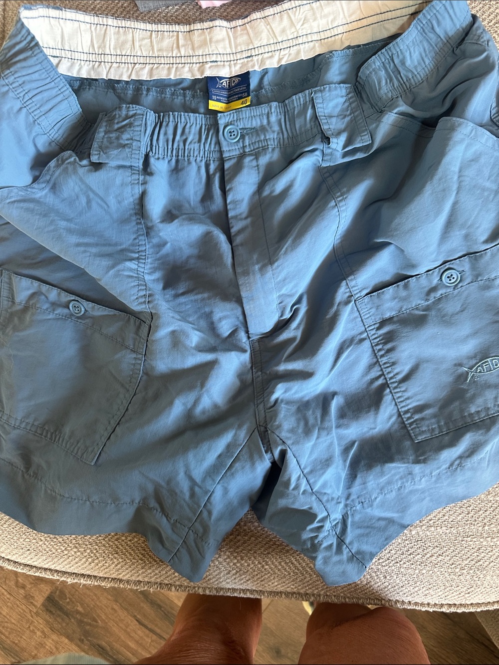AFTCO Steel Blue Men's Cargo Shorts